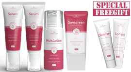 2 SERUM + 1 MOISTURIZER + 1 SUNSCREEN + 1 CLEANSER + 1 LOTION